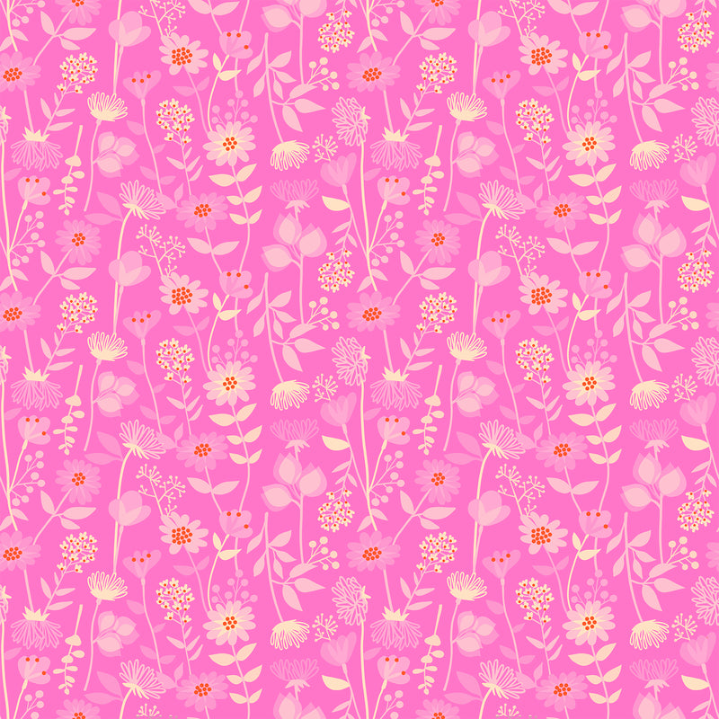 Stay Gold Quilt Fabric by Ruby Star Society - Meadow Daisy in Lipstick Pink - RS0021 13