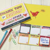 Sticky Note Packets - Thank You - set of six 40 count sticky note pads - 2-02568