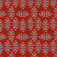 Stof France Quilt Fabric - Orient Express Interlocking Diamonds in Red - QU0011007