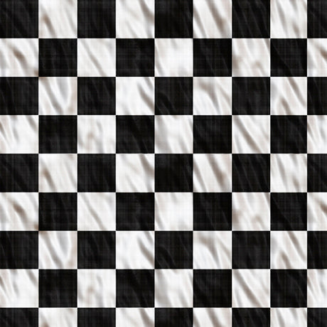 Streets of Fire Quilt Fabric - Checkered Flag in Black/White - 1649 28989 J