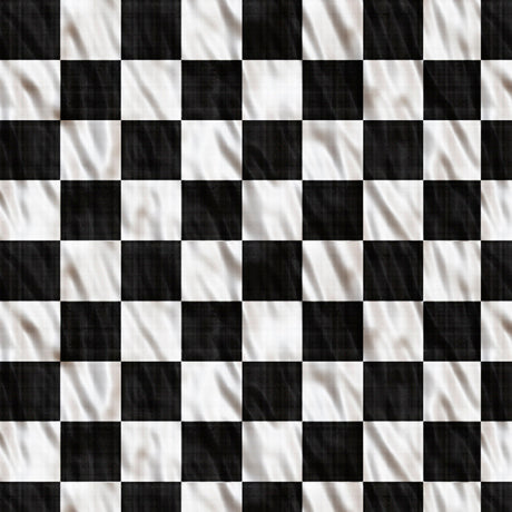 Streets of Fire Quilt Fabric - Checkered Flag in Black/White - 1649 28989 J