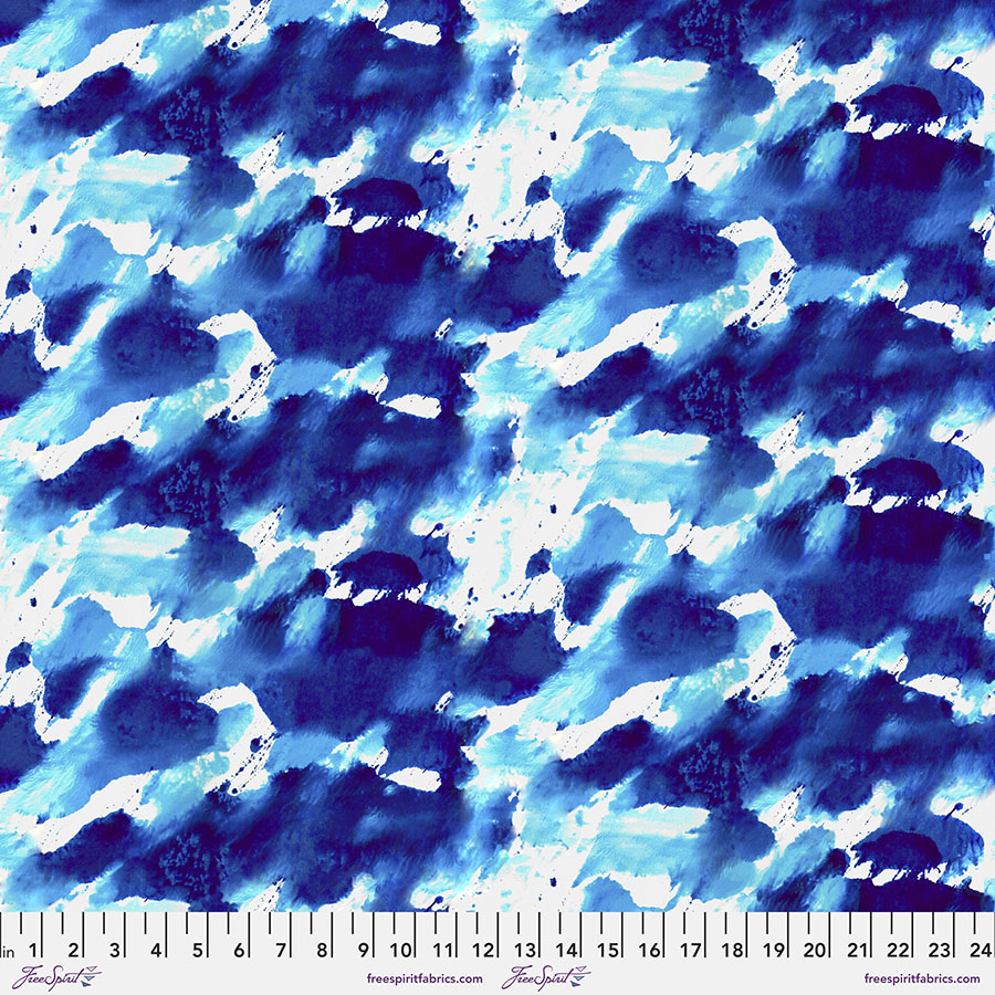 Sublime Summer Quilt Fabric - Summer Storm in Cobalt Blue - PWSS010.COBALT