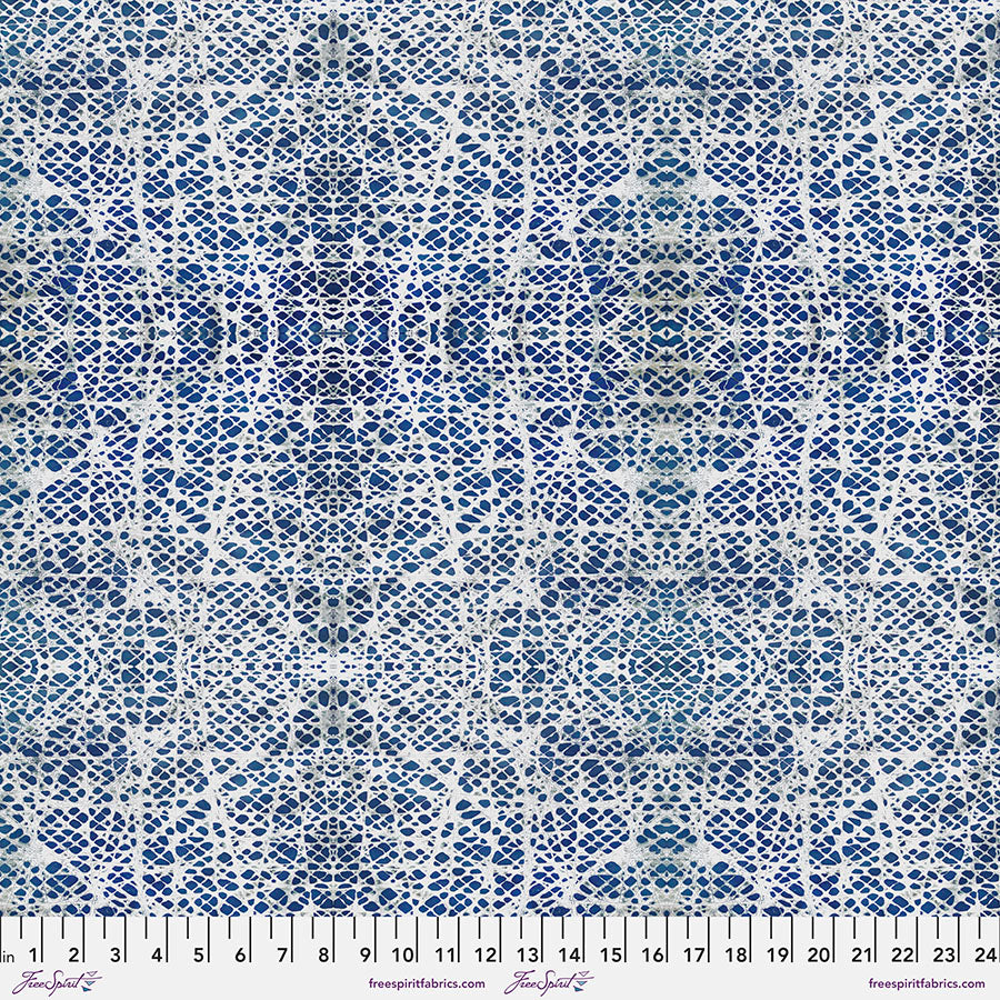 Sublime Summer Quilt Fabric - Summer's Catch Nets in Navy Blue - PWSS003.NAVY