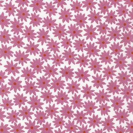 Sunroom Quilt Fabric - Flowers in Foxglove Purple - AZH-20497-401  FOXGLOVE