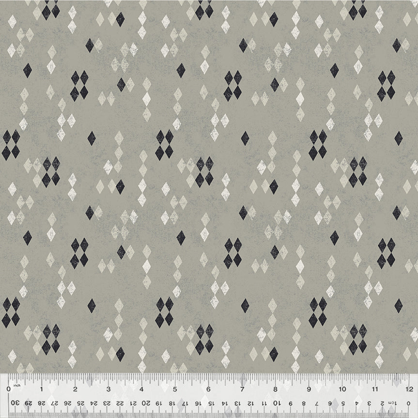 Swatch Quilt Fabric - Harlequin in Pebble Gray - 53510-15