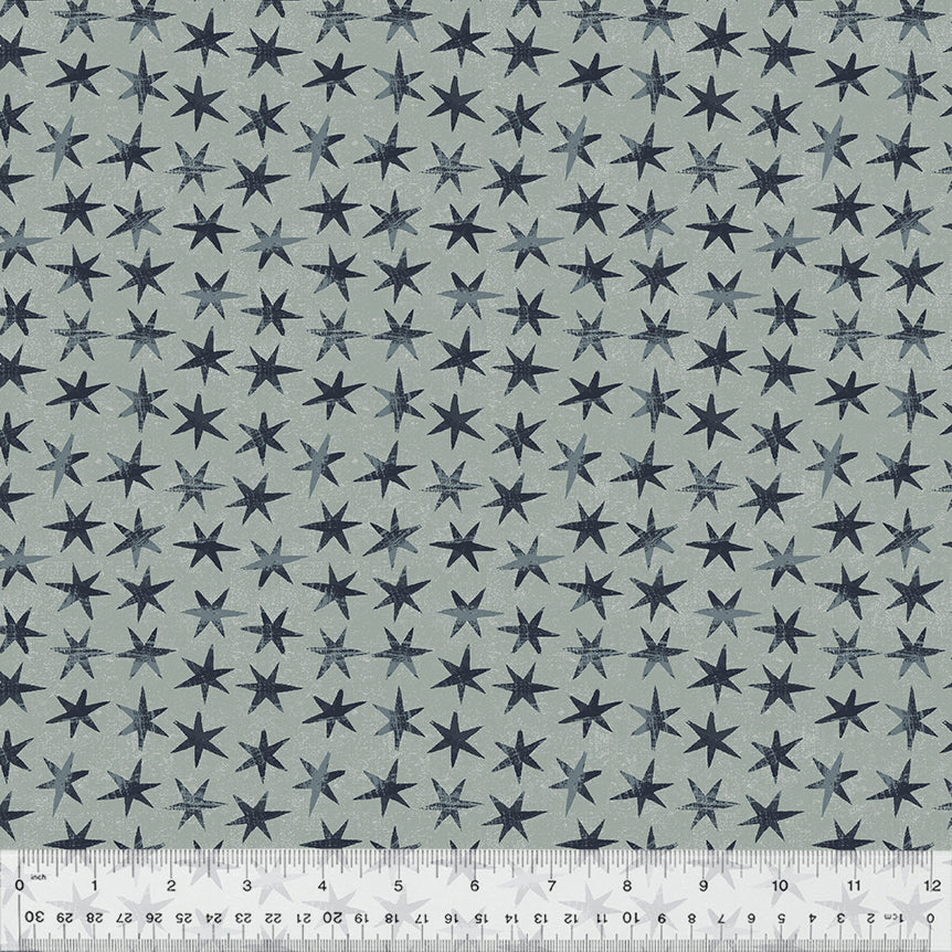 Swatch Quilt Fabric - Jacks in Cement Gray - 53509-13