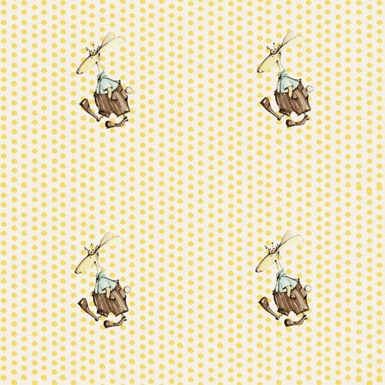 Sweet Baby Quilt Fabric - Polkadot (Polka Dot) Walk in Cream - RBS-CP2410/3