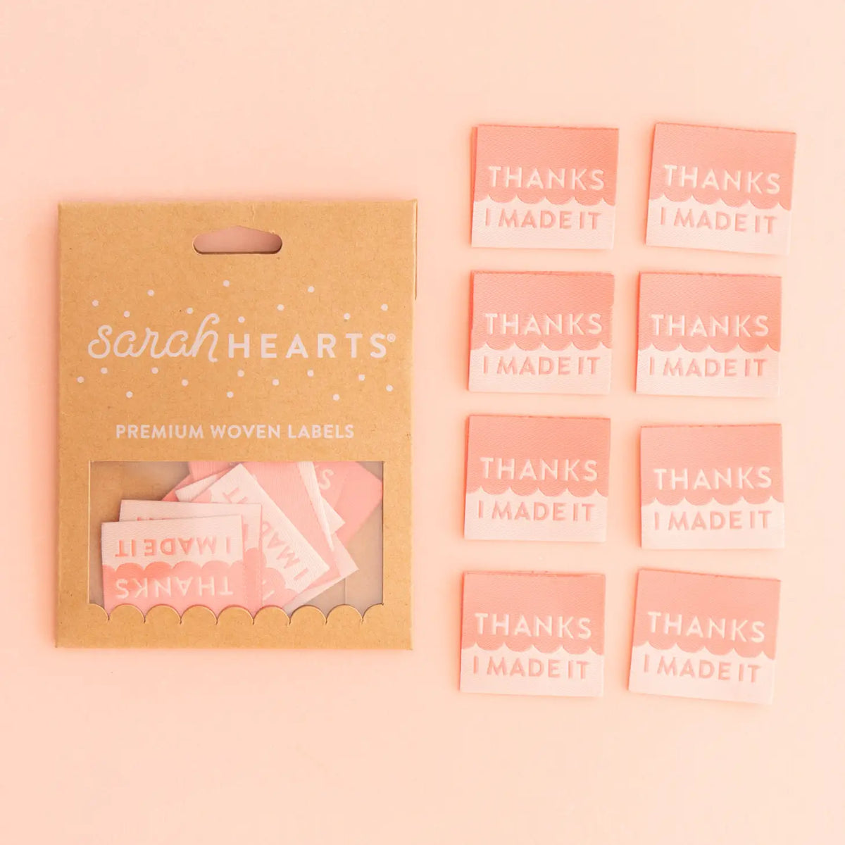Thanks I Made It Woven Labels from Sarah Hearts - LP105