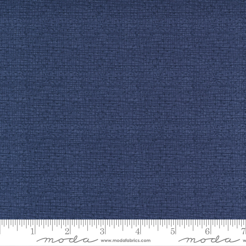 Thatched Quilt Fabric - Blender in Dark Washed Indigo Blue - 48626 161