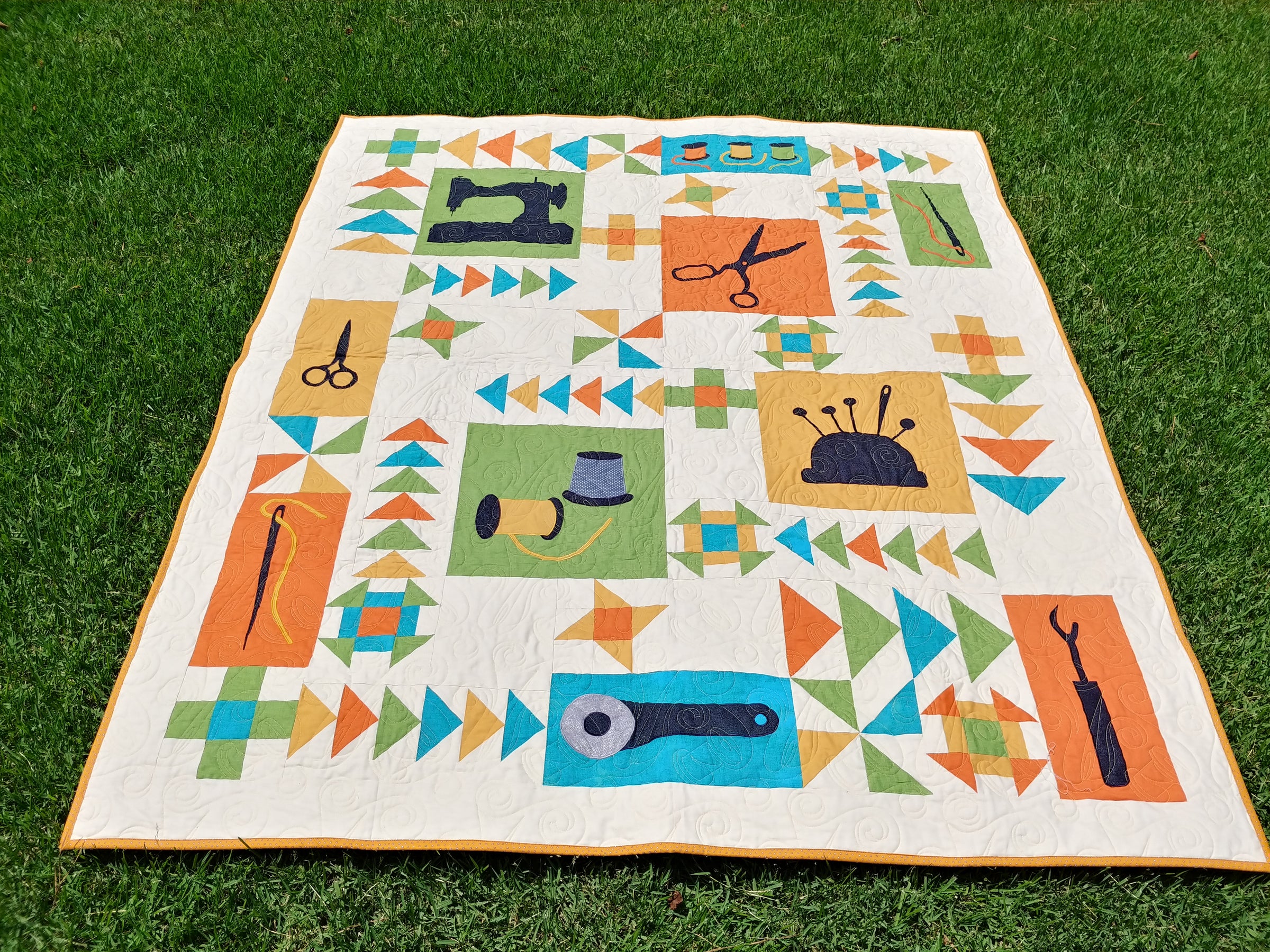 Digital Download: The Sewing Room Quilt Pattern by Rosi Hanley - RH-TSR-D