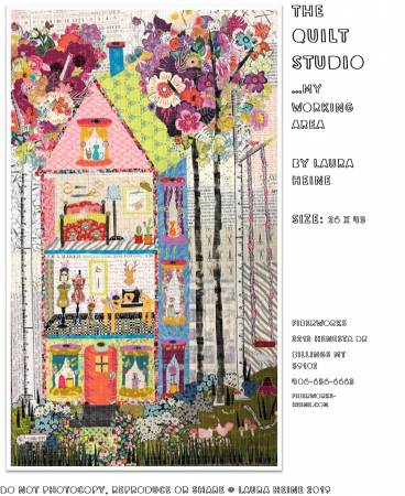 The Quilt Studio Collage Quilt Pattern by Laura Heine - LHFWQSTUDIO
