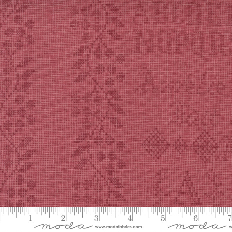 Threads That Bind Quilt Fabric - Garden Party Sampler in Rose Red - 28003 26