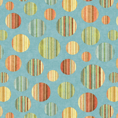 Toyland Quilt Fabric - Circles in Aqua - 1649-27780-Q