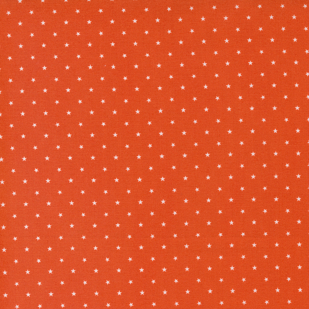 Twinkle Quilt Fabric - Stars in Pumpkin Orange - 24106 13