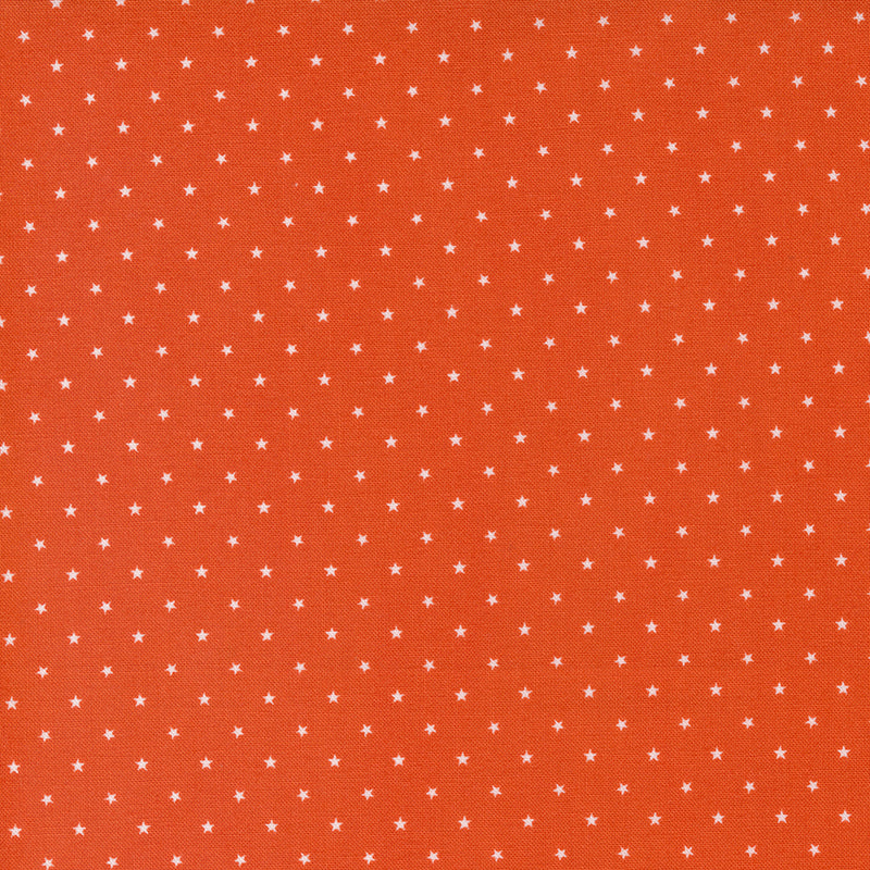 Twinkle Quilt Fabric - Stars in Pumpkin Orange - 24106 13