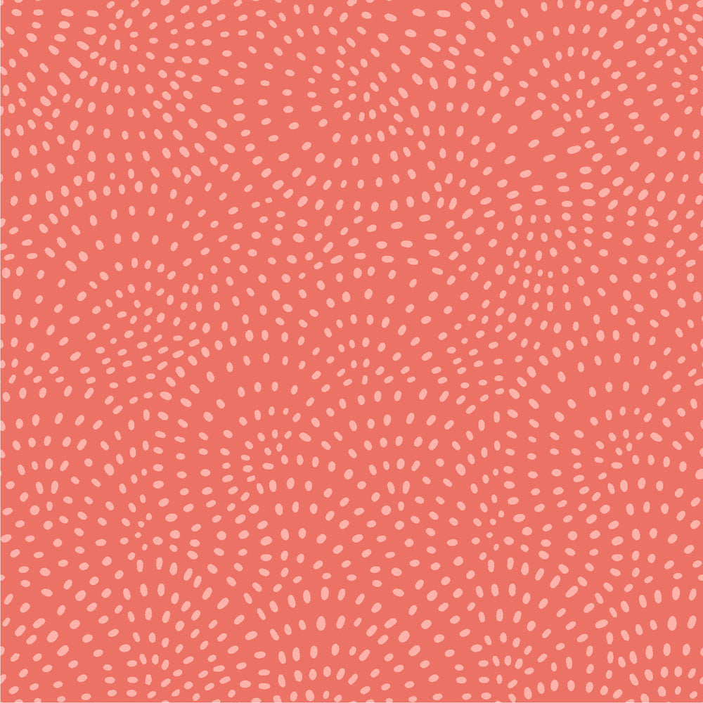 Twist Quilt Fabric - Blender in Coral Pink/Orange - TWIS 1155 Coral
