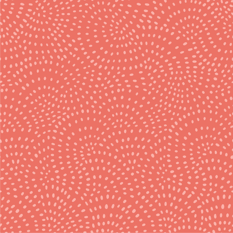 Twist Quilt Fabric - Blender in Coral Pink/Orange - TWIS 1155 Coral