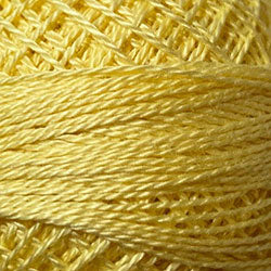 Valdani 10 Lemon Solid - Perle/Pearl Cotton Size 12, 109 yard ball - PC12-10