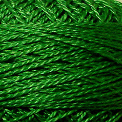 Valdani 24 Fresh Green Solid - Perle/Pearl Cotton Size 12, 109 yard ball - PC12-24
