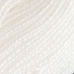 Valdani 3 White Solid - Perle/Pearl Cotton Size 12, 109 yard ball - PC12-3