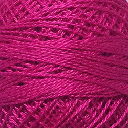 Valdani 50 Magenta Solid - Perle/Pearl Cotton Size 12, 109 yard ball - PC12-50