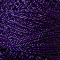 Valdani 87 Rich Purple Solid - Perle/Pearl Cotton Size 12, 109 yard ball - PC12-87