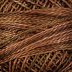 Valdani O513 Coffee Roast (Browns) Variegated - Perle/Pearl Cotton Size 12, 109 yard ball - PC12-O513