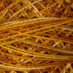 Valdani V106 Antique Golds - Perle/Pearl Cotton Size 12, 109 yard ball - PC12-V106