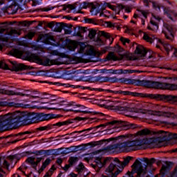Valdani V16 Violette di Parma (Pinks/Purples) Variegated - Perle/Pearl Cotton Size 12, 109 yard ball - PC12-V16