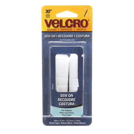 Velcro® Brand Fastener Regular Duty Strip White 3/4in x 30in - 90030V