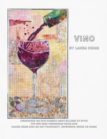 Vino Collage Quilt Pattern by Laura Heine - FWLHVINO