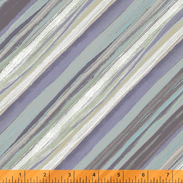 Vista Quilt Fabric - Bias Stripe in Stone Gray/Tan - 52804D-11
