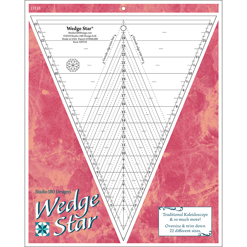 Wedge Star Ruler by Studio 180 - UDT18 – Cary Quilting Company