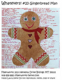 Whatevers! #23 Gingerbread Man Quilt Pattern - FWLHWHAT23