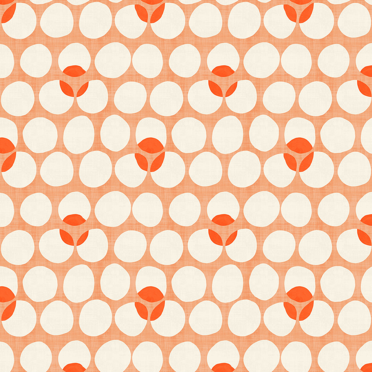 Wide Open Spaces Quilt Fabric - Just Around the Riverbend in Fire Peach/Orange - RJ3404-FI2