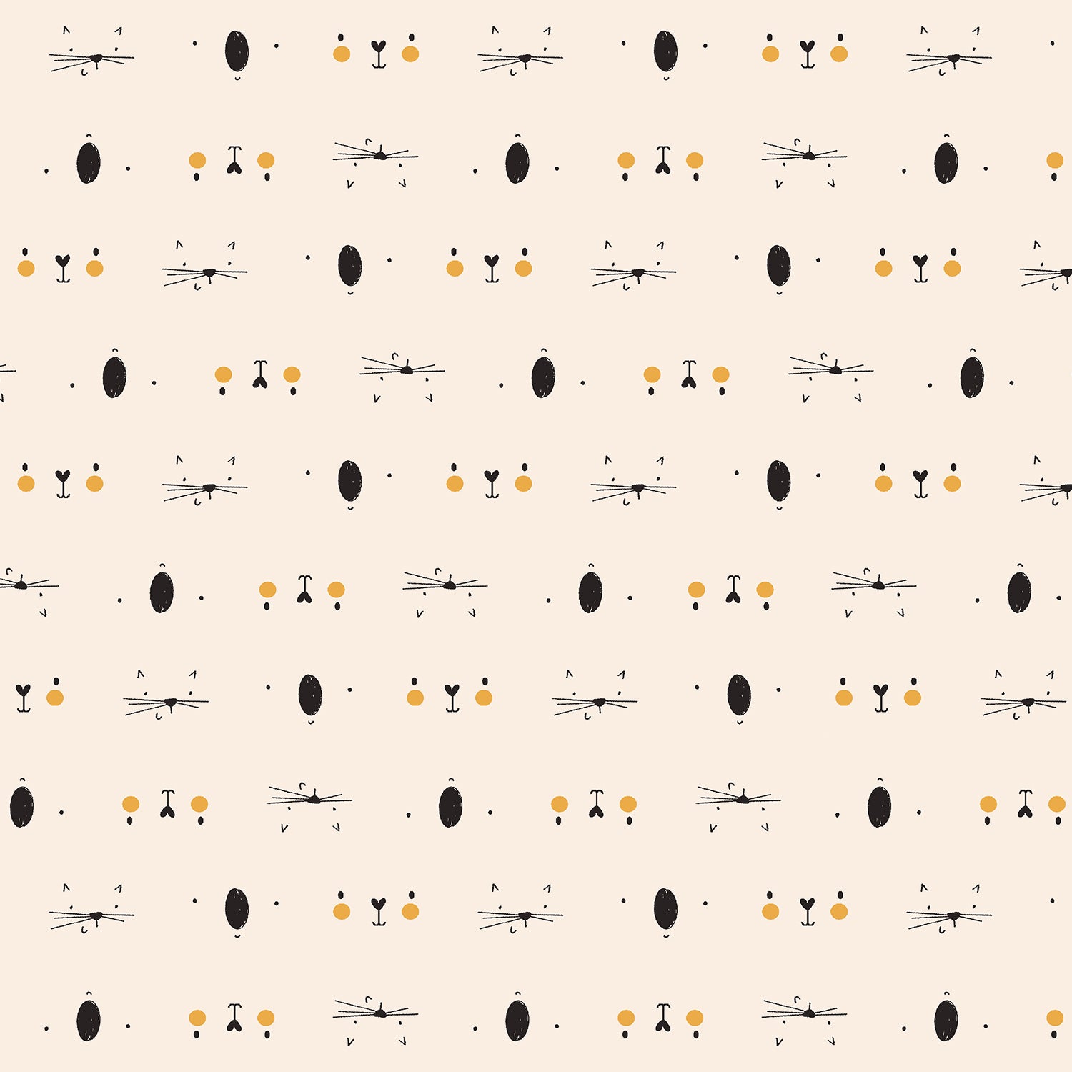 Wild Ones Quilt Fabric - Peek in Gold - RJ4103-GO4