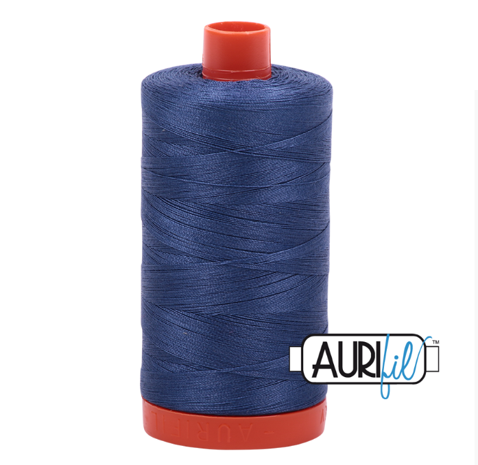 Aurifil 50 wt cotton thread, 1300m, Steel Blue (2775)