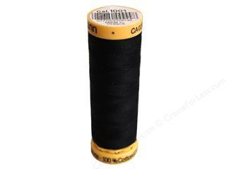 Gutermann Cotton Thread, 100m Black, 1001