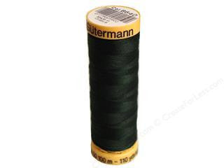 Gutermann Cotton Thread, 100m Very Dark Green, 8640
