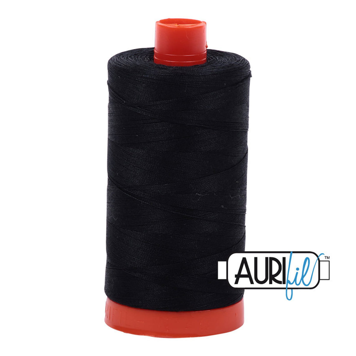 Aurifil 50 wt cotton thread, 1300m, Black (2692)