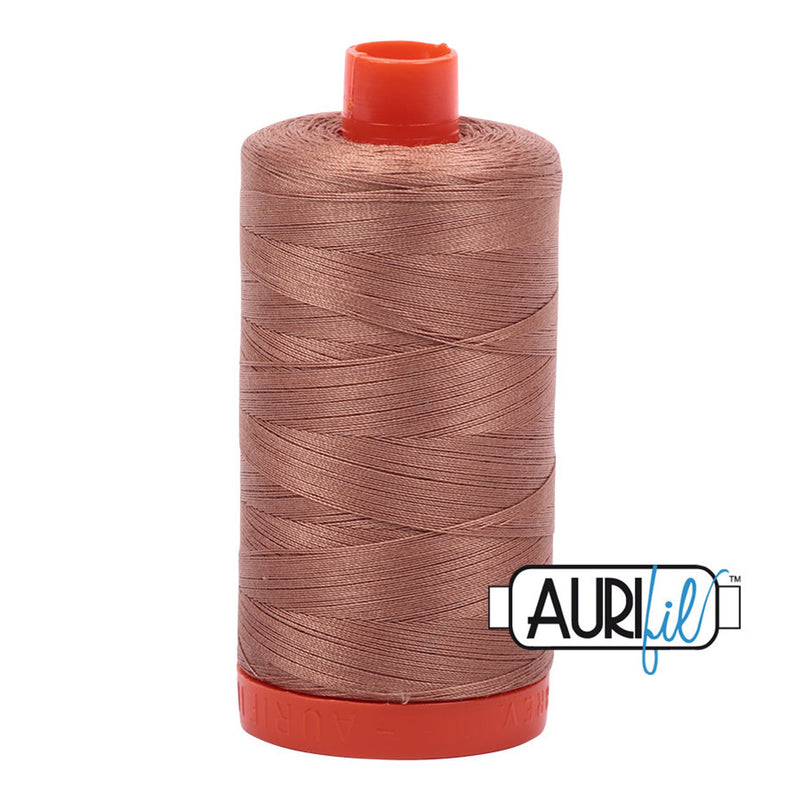 Aurifil 50 wt cotton thread, 1300m, Cafe au Lait (2340)