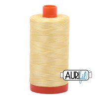 Aurifil 50 wt Cotton Thread, 1300m, Variegated Lemon Ice (3910)