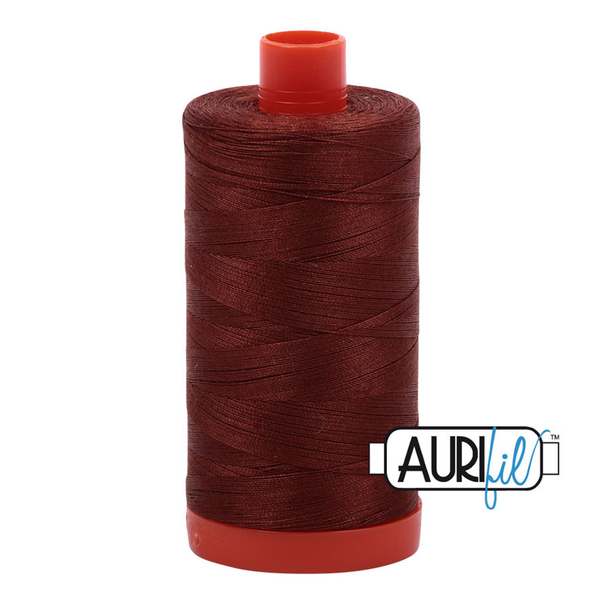 Aurifil 50 wt cotton thread, 1300m, Copper Brown (4012)