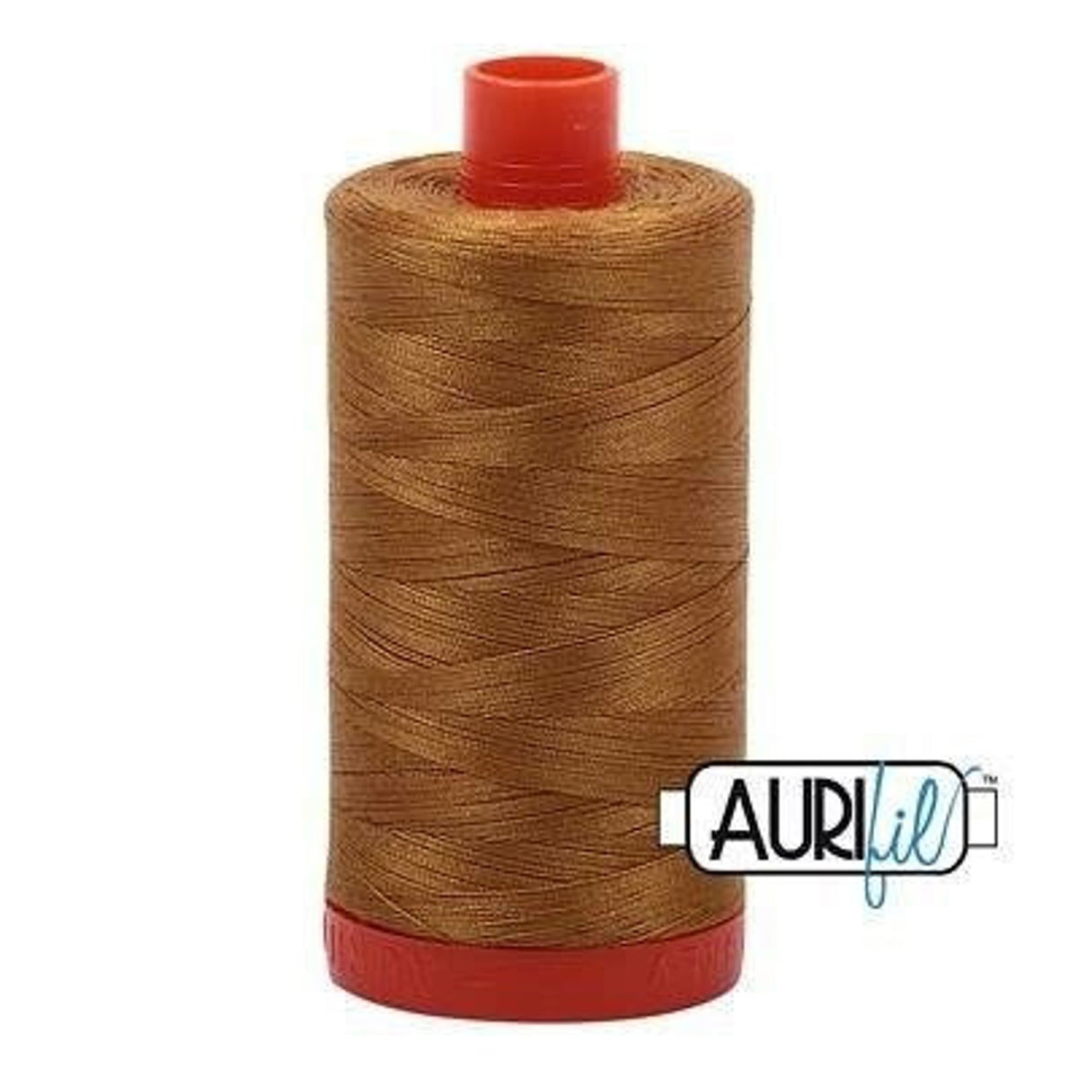 Aurifil 50 wt cotton thread, 1300m, Brass (2975)