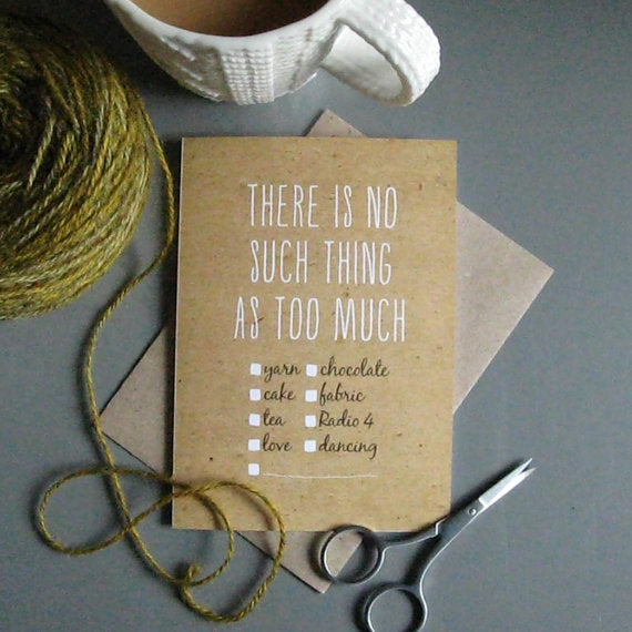 There is No Such Thing... Individual Greeting Card - TF303