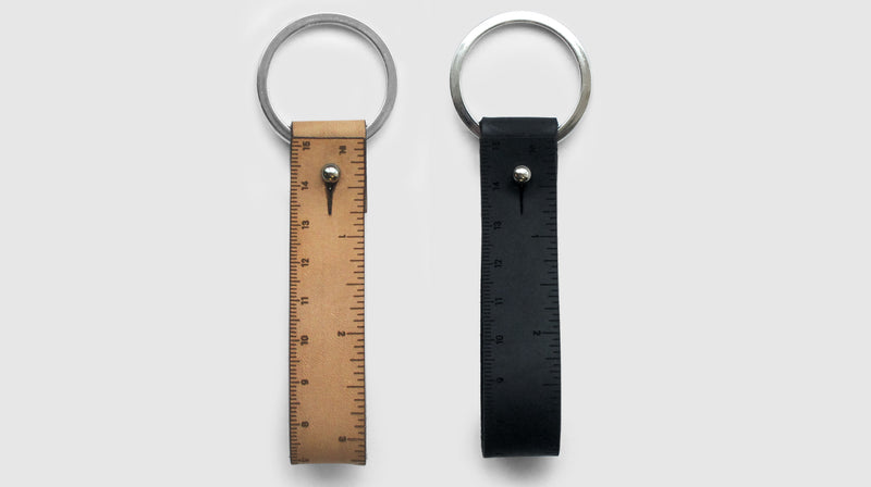 Fob Ruler (Leather Key Chain)