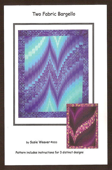 Two Fabric Bargello Quilt Pattern