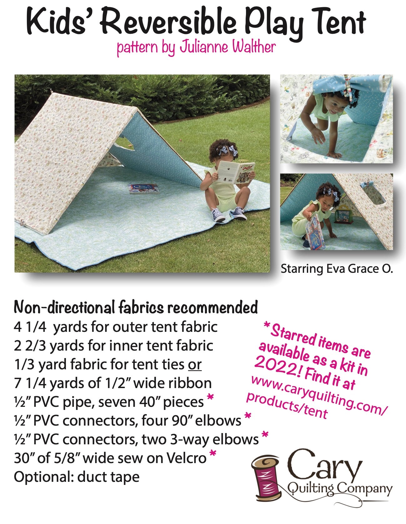 Reversible Play Tent Pattern