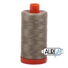 Aurifil 50 wt cotton thread, 1300m, Light Khaki Green (2900)