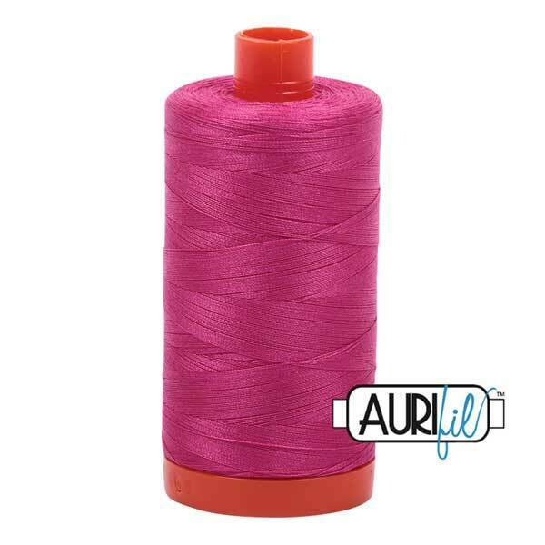 Aurifil 50 wt cotton thread, 1300m, Fuchsia (4020)